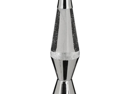 Velador de mesa con forma de seta, plateada, 36,5 cm de altura  - 210333