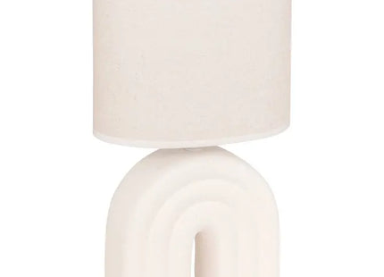 Velador de mesa "Gabin" blanca con forma de seta A32cm -  210360