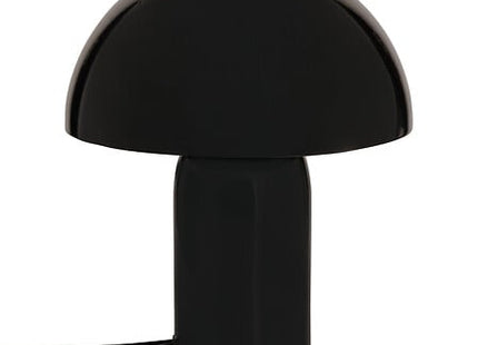 Velador de mesa seta "Lito" altura 24,5 cm metal negro - 210363A