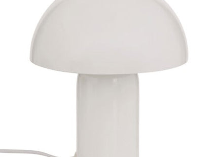 Velador de mesa seta "Lito" altura 24,5 cm metal blanco - 210363B