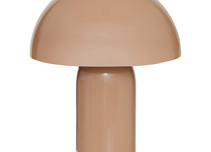 Velador de mesa seta "Lito" altura 24,5 cm metal beige - 210363C