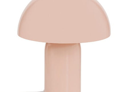 Velador de mesa seta "Lito" altura 24,5 cm metal melocotón - 210363G