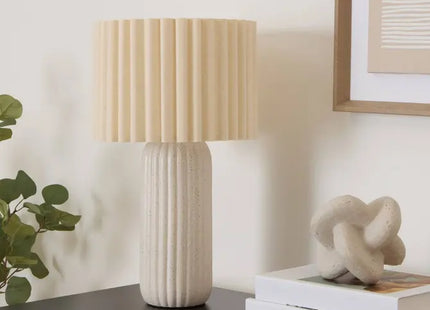 Velador "Kenan" color beige, 43 cm de altura -  210368