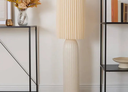 Velador de pie "Kenan" color beige, 122 cm de altura -  210369