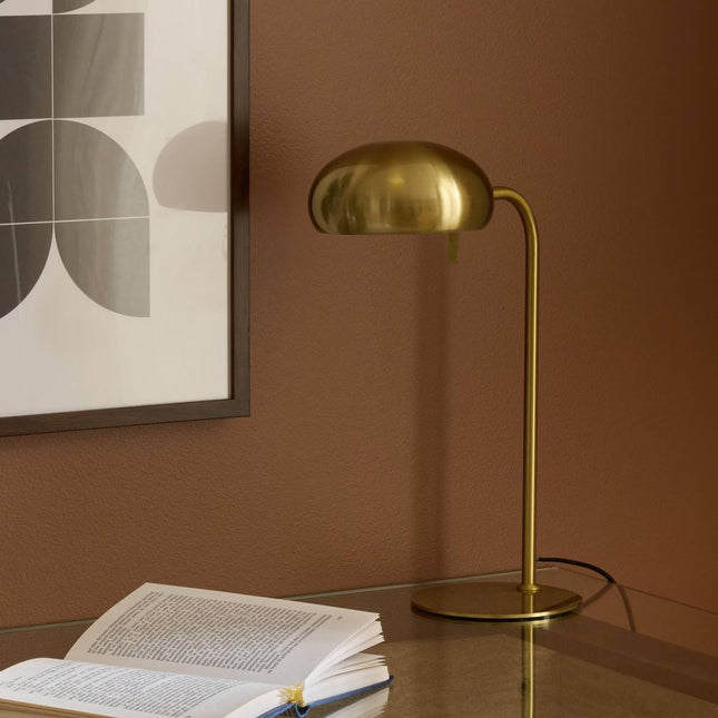 Velador de arco "Maona" 38 cm de alto, color dorado - 210389A