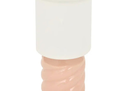 Velador "Noly" melocotón 27cm de altura -  210390A