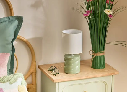 Velador "Noly" Verde celadón 27cm de altura -  210390B