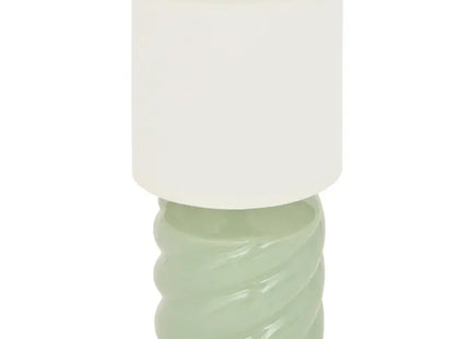 Velador "Noly" Verde celadón 27cm de altura -  210390B