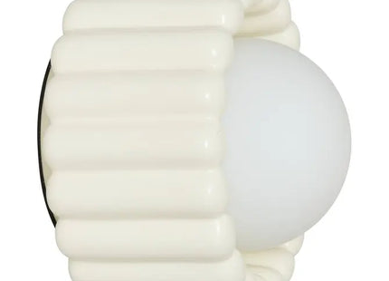 Aplique de pared "Lotta" 23 cm de diámetro, color crema -  210395A