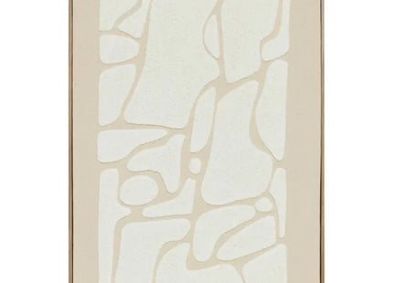 Cuadro enmarcado "Ziad" 3D, Beige, 50x70cm - 210453