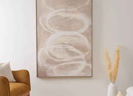 Cuadro en lienzo enmarcado "Krisna" beige, 150x100cm - 210483