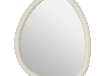 Espejo forma orgánica "Chesni" 60x47cm MDF blanco - 210492