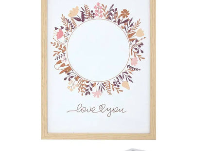 Juego de marcos con estampado florales de 31,6 x 22,6 cm con almohadilla - 211016