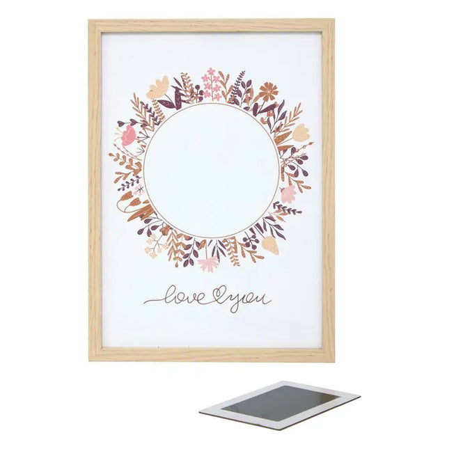 Juego de marcos con estampado florales de 31,6 x 22,6 cm con almohadilla - 211016