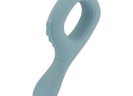 Set babero y cuchara "Yum" silicona azul - 211062B