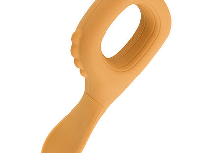 Set babero y cuchara "Yum" silicona amarillo - 211062D