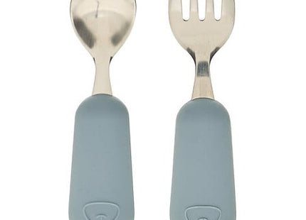 uego de cubiertos cuchara y tenedor "Yum" largo 16.5 cm azul - 211063B