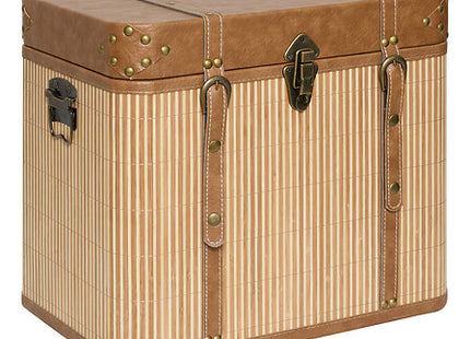 Baúl "Sylia" MDF decoración bambú M - 211545