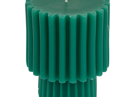 Vela decorativa "Flow" Verde, 11 cm  - 211600