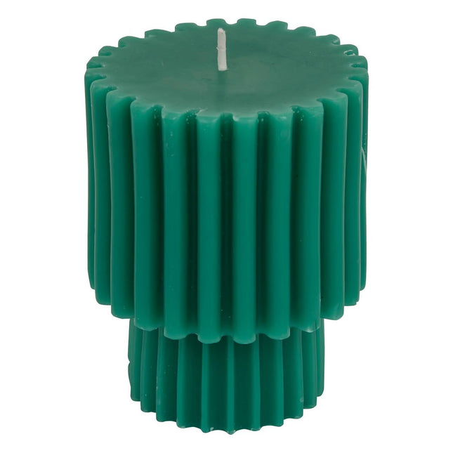 Vela decorativa "Flow" Verde, 11 cm  - 211600