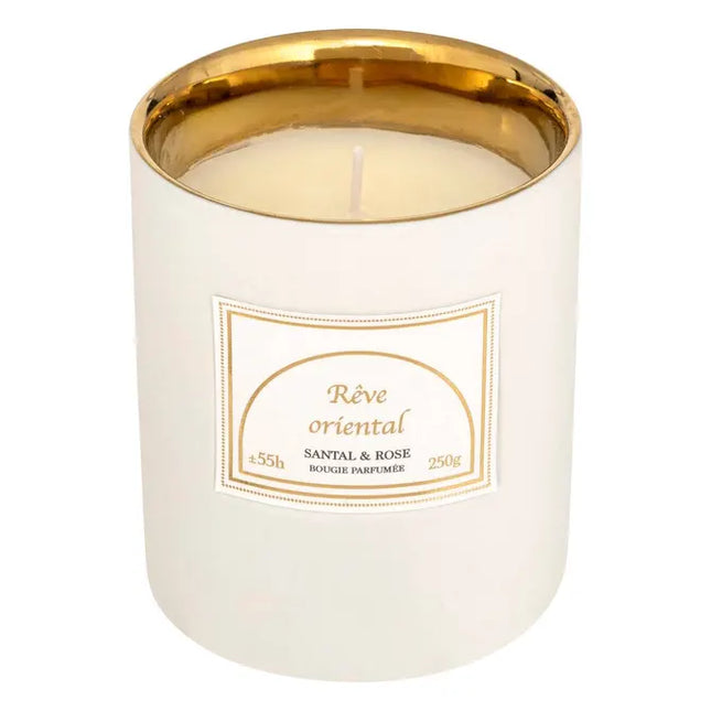 Vela perfumada "Lucía" tarro de cerámica 250gr sándalo - 211643B