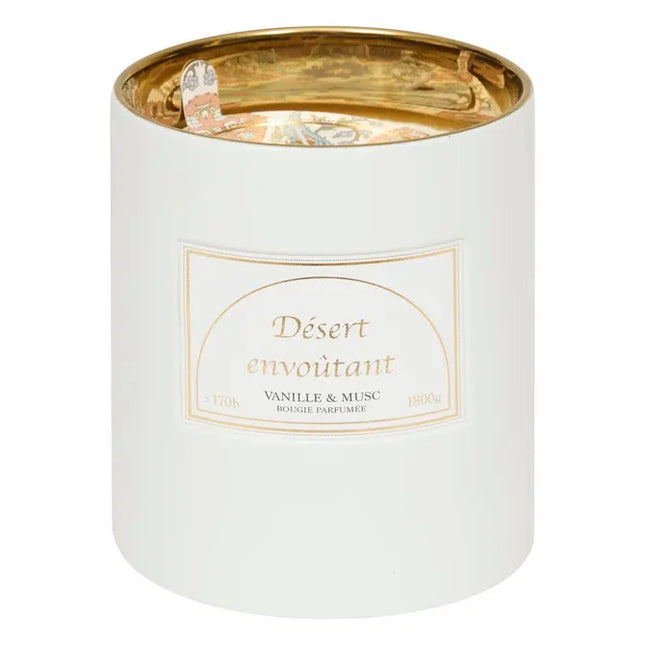 Vela perfumada "Lucía" tarro de cerámica 1800g vainilla - 211644A