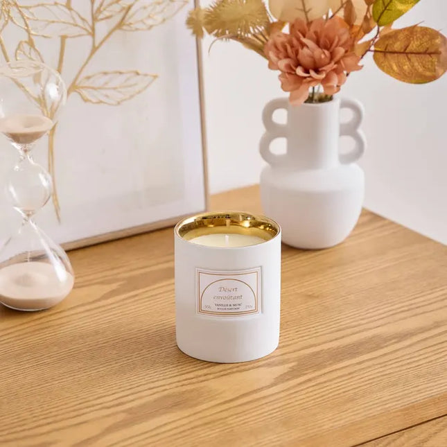Vela perfumada "Lucía" tarro de cerámica 1800g sándalo - 211644B