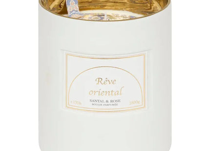 Vela perfumada "Lucía" tarro de cerámica 1800g sándalo - 211644B