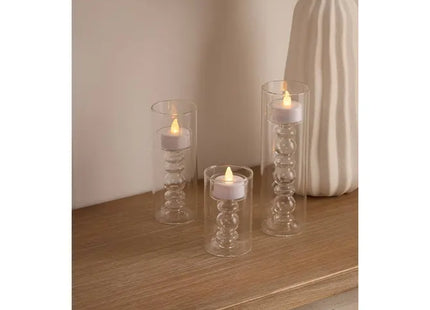 Vela LED "Lena" transparente de 6x19 cm  - 211647