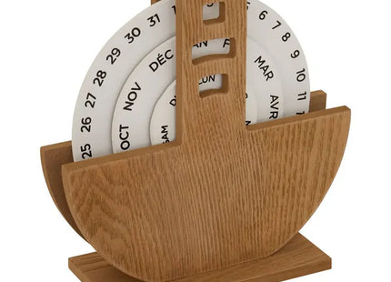 Calendario de madera "Flow" 20 cm de alto - 211689