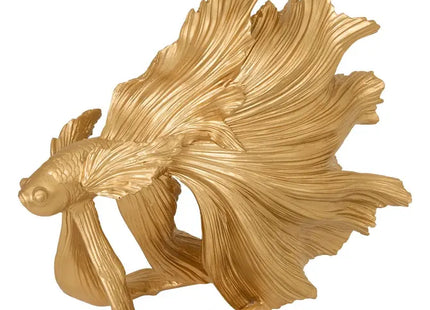 Pez de resina "Jil" 22,5 cm de alto, dorado - 211690