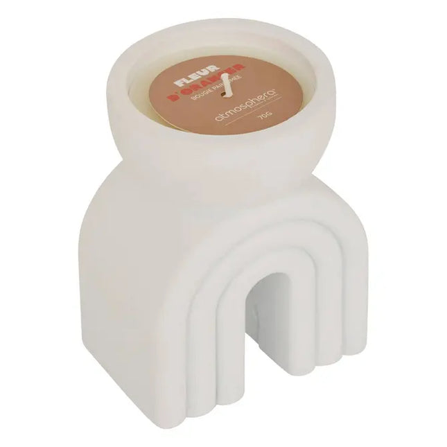 Vela perfumada "Flow" pote de cemento de 70gr - 211702