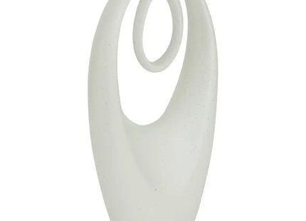 Pieza decorativa "Davy" 44 cm de alto, resina blanca - 211750