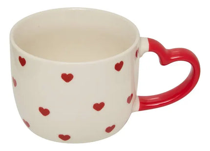 Taza con diseño de corazones "Valentín" 360ml - 212102