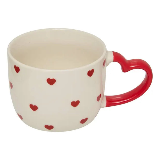 Taza con diseño de corazones "Valentín" 360ml - 212102