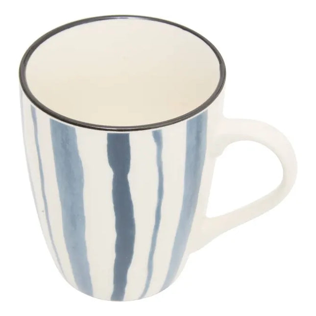 Taza "Umami" con estampado rayas azules, 310ml -  212120D