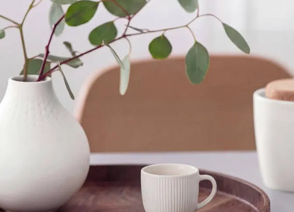 Taza acanalada "White Strata" 110ml -  212152