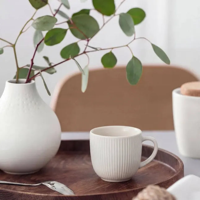 Taza acanalada "White Strata" 210ml - 212153