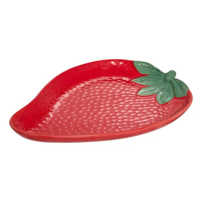 Plato "Frutilla" 31x23cm rojo - 212155