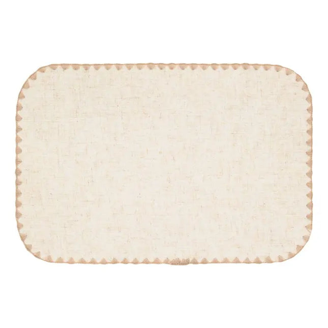 Individual "Sandrine" efecto lino, 45x30cm - 212186A