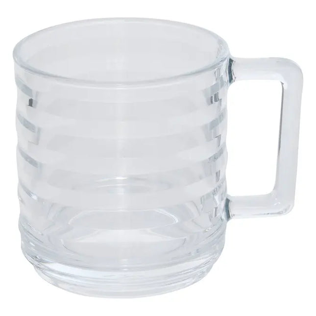 Taza "Julie" transparente con diseño de donuts, 320 ml - 212201