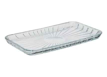 Fuente transparente para servir: 27,6 x 16,2cm - 212203