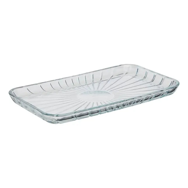 Fuente transparente para servir: 27,6 x 16,2cm - 212203