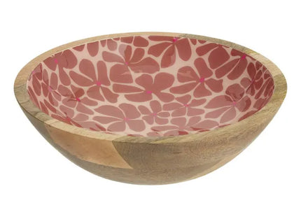 Bol para ensalada "Inaya" terracota, madera de mango -  212207D