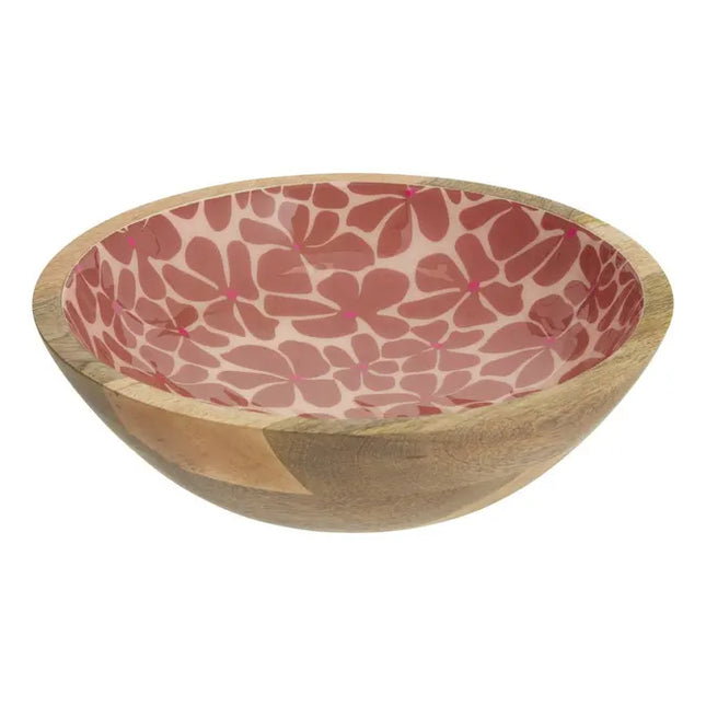 Bol para ensalada "Inaya" terracota, madera de mango -  212207D