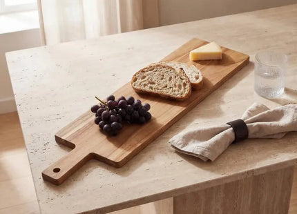 Tablero rectangular "Mina" de 100x200cm en madera de acacia - 212224