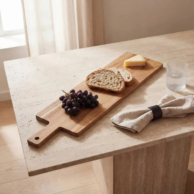 Tablero rectangular "Mina" de 100x200cm en madera de acacia - 212224