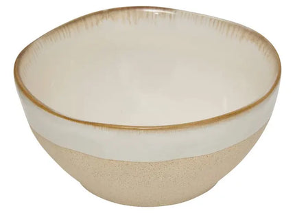 Bol "Kate" blanco y beige, 480 ml -  212231A