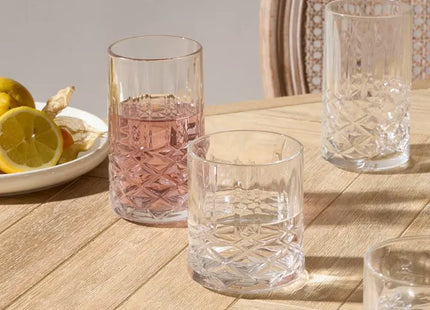 Set de 4 vasos transparentes "Gaspard" 350ml - 212304