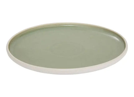 Plato llano "Chiara" verde D27 cm -  212346B